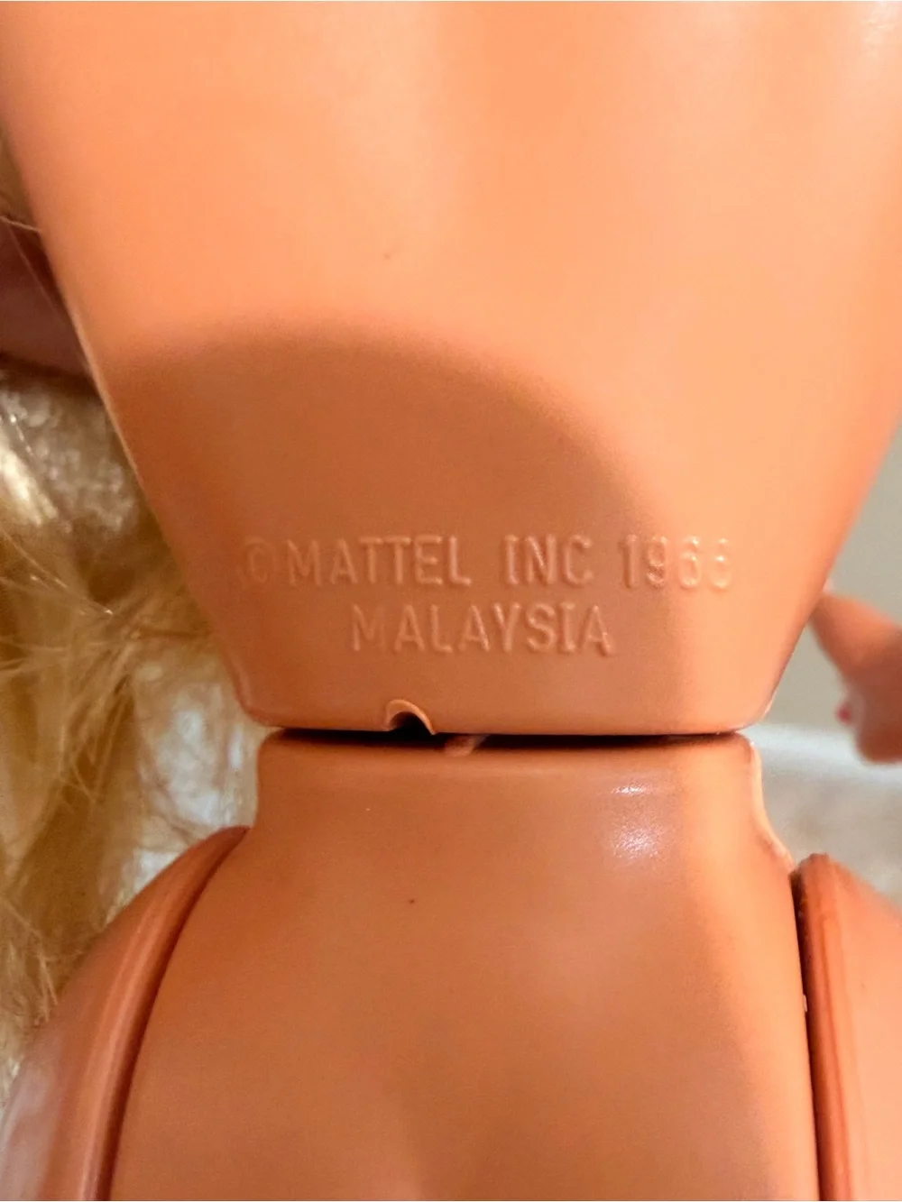Mattel Blonde Fashion Doll with Pink Earrings